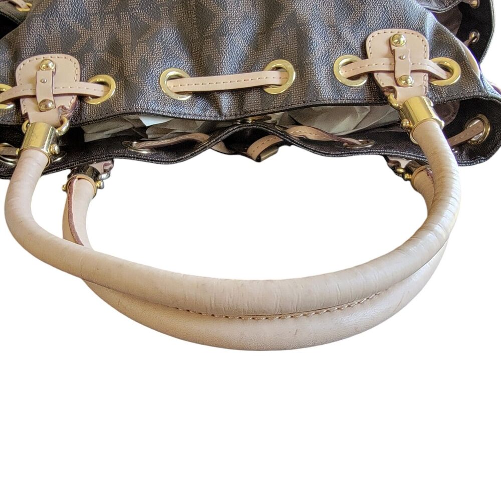Michael Kors Brown Monogram Drawstring Satchel Ha… - image 5